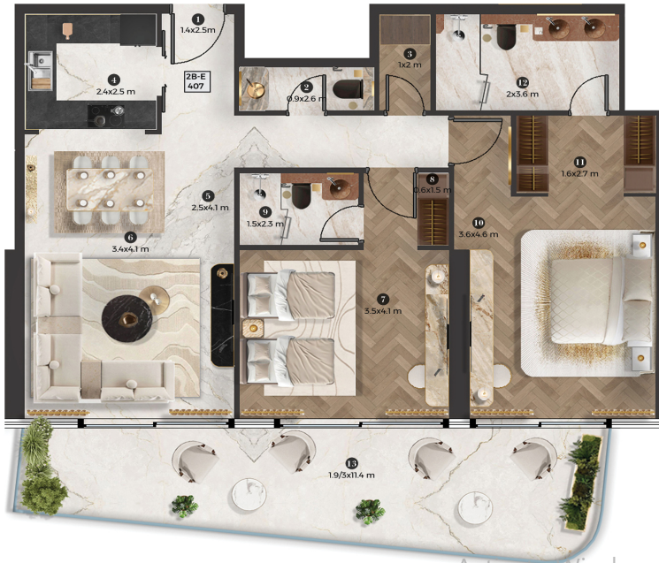 Unit floor plan