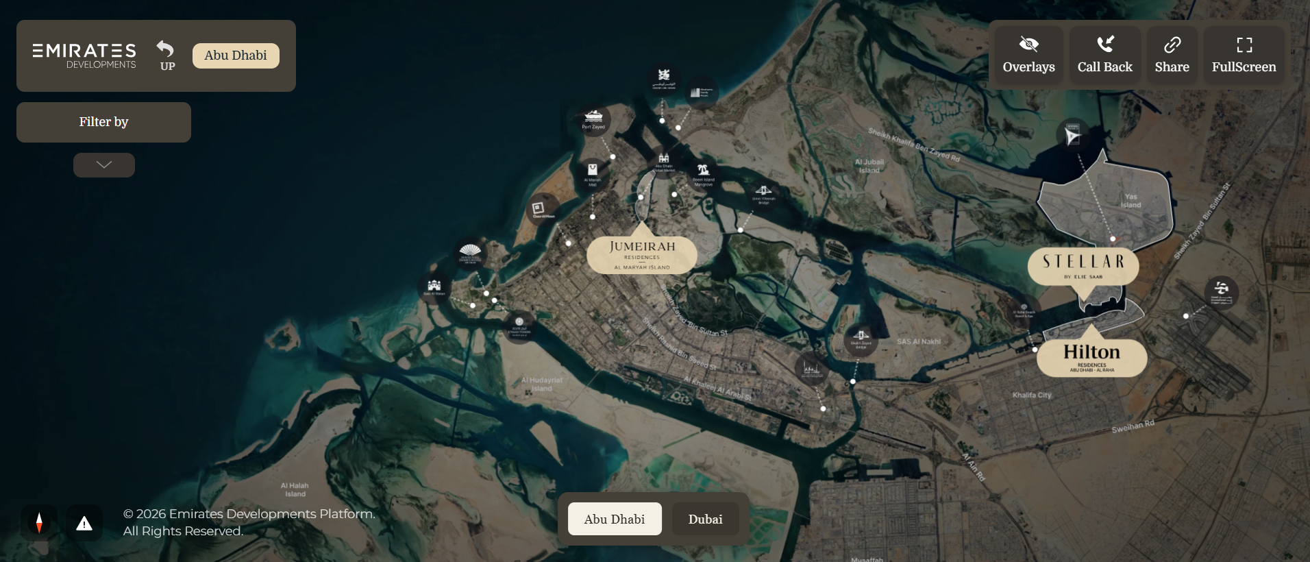 Afelion interactive map